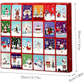 Miniatyrbild 6 av 7: Julklappskalender med 24 par strumpor, 24 par julstrumpor, tryckta mönsterstrumpor, andningsbara mjuka vinterstrumpor för män och kvinnor