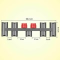Miniatyrbild 2 av 5: Tillbehör Väggmonteringsstation för Dyson V7 V8 V10 V11 V15 Dammsugare 9 förvaringsplatser Grå LYCXAMES