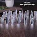 Miniatyrbillede 3 af 3: 52 stk. rustfrit stål glasur sprøjte kage dyser med opbevaringsboks holdbar brug super omkostningseffektiv praktisk holdbar kagepyntningstips 55pcs
