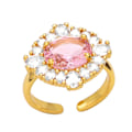 Miniatyrbillede 5 af 5: Ring Vintage Zircon Justerbare Modesmykker Ac9982 Green
