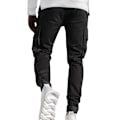 Pikkukuva 3 / 4: Miesten Colorblock Cargo Jogger -housut Black M