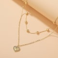 Pikkukuva 4 / 5: Kaulakoru Heart Metallic Element Muotikorut B1523 N2203-10
