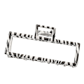 Pikkukuva 1 / 5: Ruudullinen hiusklipsi Liukumaton Zebra Hollow Out Hair Claw Geometry Leoy Barrette A5