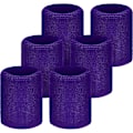 Pikkukuva 1 / 5: 6 kpl, puuvillaiset olkaimet, 8 x 8 cm, violetti