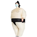 Pikkukuva 1 / 2: Sumopainijan puhallettavat vaatteet black adult