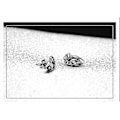 Miniatyrbild 2 av 5: gjutning Örhänge Beetle Zircon Punk Stud Örhängen