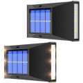 Miniatyrbild 1 av 5: Vägglampa inomhus/utomhus 2-pack svart LED-vägglampa Vattentät IP65 justerbar lampa lampa justerbar upp och ner Desi