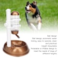 Miniatyrbillede 5 af 5: Justerbar Højde Kæledyrs Vanddispenser Skål - Multifunktionel Automatisk Hundefoder med Aftagelig Stang