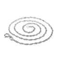 Miniatyrbillede 2 af 4: Halskæde Kvindemodeller Wave Chain Of High-end Dame Vintage smykker Top 45 cm
