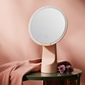 Miniatyrbillede 1 af 5: 8" makeup spejl med lys, smart sensor, berøringskontrol, 3 lysstyrker, fri rotation, pink