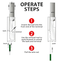 Miniatyrbillede 4 af 5: Det nye værktøj til fjernelse af ledningsterminaler Elektriske ledninger til bilindustrien Crimp Connector Pin Kit