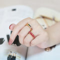Miniatyrbillede 3 af 5: Ring Vintage Zircon Justerbare Modesmykker Ac8914 C