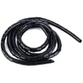 Svart spiral kabelstrømpe 6mm 5m