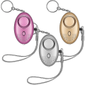 Miniatyrbillede 1 af 3: Personlig alarm, [3 Pack] 140db nøglering nødalarm med anti-aggression