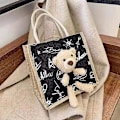 Miniatyrbillede 1 af 5: Jute Hessian Medium Shopping Bag A916-483 B