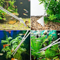 Miniatyrbild 3 av 5: Akvariumverktygssats 6 i 1 vattenväxter i rostfritt stål Pincett Sax Spatel Aquascaping- set för vattenväxter