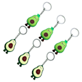 Pikkukuva 3 / 4: 6kpl Sarjakuvaavaimenperä avaimenperä avaimille Avocado Charm Creative avaimenperä riipus