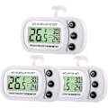 Miniatyrbillede 1 af 5: Pak vandtæt digitalt køleskabstermometer Stort LCD, fryserumstermometer med magnetisk bagside, uden dikkedarer nemt