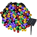 Miniatyrbillede 1 af 5: Solar String Lights Outdoor - 20M 200 LED Vandtæt Solar Jul String Lights, 8 belysningstilstande Dekorative Lights f