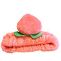 Miniatyrbillede 1 af 4: Mikrofiber pandebånd Blødt plys ferskendesign Makeup pandebånd Elastisk hårbånd Ansigtsvask Spa Bruser Dark Pink