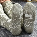 Pikkukuva 5 / 5: Naisten neulotut pitkät sukat, yli polven thermal Grey