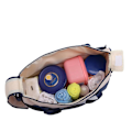 Pikkukuva 4 / 5: Viisiosainen Mummy Bag vaippalaukku Monitoiminen matka-vedenpitävä muumiolaukku, äitiyslaukut, joissa on suuri kapasiteetti ja useita taskuja A916-01 Dark blue