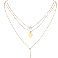 Pikkukuva 1 / 3: Naisten Moon Star Pendant Choker -kaulakoru kultainen hopea pitkäketjuinen koru