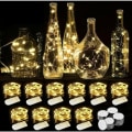 Miniatyrbillede 1 af 5: LED String Lights - 10 Pack 2M 20LEDs Kobbertråd, Batteridrevne String Lights til Lang Tynd Vase, Bord, Indendørs Udendørs