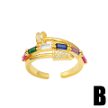 Pikkukuva 5 / 5: Sormus Vintage Zircon Metallic Element muotikorut Ac10243 A