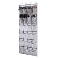 Miniatyrbillede 2 af 5: Over The Door Shoe Organizer 24 store netlommer, hvid
