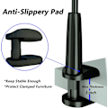 Miniatyrbillede 4 af 5: Ridecase (kun etui) iPhone 6 4,7 tommer Cykelstyr Montering Telefonholder Sort