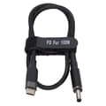 100W PD Hurtiglading USB C til DC Strømforsyningskabel 0,5m Slitesterk Stabil Laptoplader for Hjemmekontor