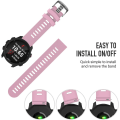 Miniatyrbillede 4 af 5: Rem til Garmin Vivomove HR / Vivoactive 3 / Vivoactive 3 Music / Forerunner 245/645 Music, 20 mm Premium Silikone QuickFit-stropper, flere farver (P