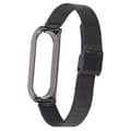 Xiaomi Mi Band 6 Kompatibel Rustfrit Stål Metal Rem Udskiftningsbånd Sort Tilbehør