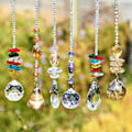 Pikkukuva 1 / 5: Crystal Suncatcher Window, Crystal Decoration Riipus, Crystal Glass Prism Lamp Decoration Riipus, Kristallilasipallo f