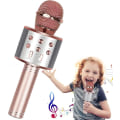 Pikkukuva 1 / 4: Mikrofoni, langaton Bluetooth karaoke-mikrofoni lapsille, kannettava 4-in-1-käsimikrofonilaite, kodin KTV-soitin kaiuttimella ja levyllä