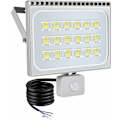 Pikkukuva 1 / 5: 100 W ulkokäyttöön tarkoitettu LED-valonheittimen liiketunnistin vedenpitävä IP65 8000LM turvalamppu 6500K kylmänvalkoinen ulkokäyttöön tarkoitettu LED-kohdevalo Se