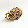 Miniatyrbillede 3 af 5: Kvinder Weave Skuldertaske Stråtaske Sommer Strandpung Til Rejse Hverdagsbrug A916-213 Brown