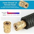 Miniatyrbillede 4 af 5: 1/4'' højtryksrenser sæt lynkobling Messing høj koblingsadapter højtryksrenser fitting højtryksrenser C