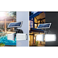 Miniatyrbild 3 av 4: Solar utomhus vägglampa 42LED 100W dubbelhuvud rörelsesensor, för inomhus och utomhus