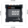 Miniatyrbillede 2 af 4: 360° LCD digitalt hældningsmåler Magnetisk digitalt hældningsmåler Elektronisk hældningsmåler, automatisk sluk, med magnetisk bagside
