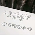 Miniatyrbild 2 av 4: Ring Justerbar Open End Koppar Brev Kvinnor Finger Smycken För Dejting V