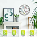 Miniatyrbillede 2 af 5: 12" udendørs termometer store cifre - 2 i 1 trådløst indendørs udendørs termometer Hygrometer termometer, hygrometer Wal