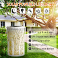 Miniatyrbild 2 av 5: European Solar Light Forest Light Retro Iron Portable Wind Light White Mood Light