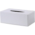 Miniatyrbild 2 av 5: Läder Tissue Box Modern Pure White