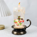 Miniatyrbild 1 av 5: Julbatteridrivna LED-ljus Juldesign Flytande ljus Flamlösa varma vita lampor，Snögubbe