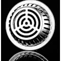 Miniatyrbild 4 av 5: Golvbrunn i metall, plug-in typ, konvex (75 mm)