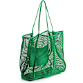 Miniatyrbillede 3 af 5: Mesh Beach Tote Dame Skulder Håndtaske A916-624 Green
