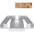 Miniatyrbillede 1 af 5: BBQ Mesh M Type Savsmuld BBQ Smoker Box rustfrit stål