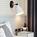 Miniatyrbillede 2 af 5: Stykker Hvid Nordic Simple Macaron Spisestue Lille Væglampe Soveværelse Korridor Sengelampe，til indendørs og udendørs